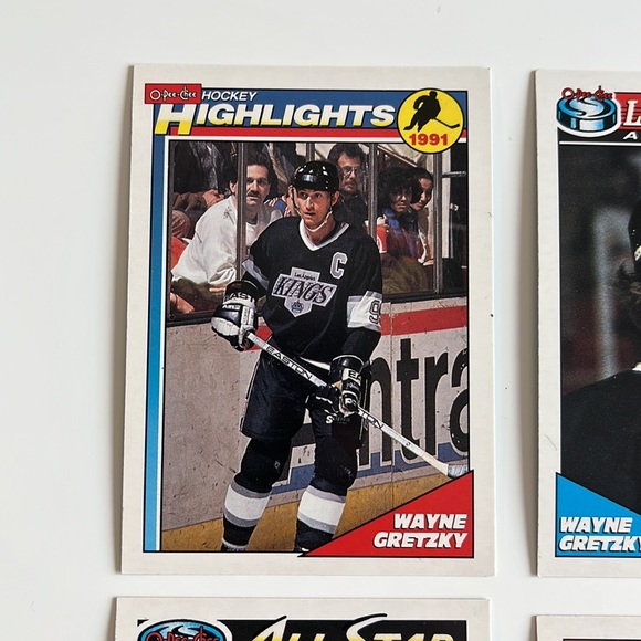 8 CARD LOT WAYNE GRETZKY 1991 O-Pee-Chee Los Angeles Kings Vintage HOF Great One - Picture 2 of 10